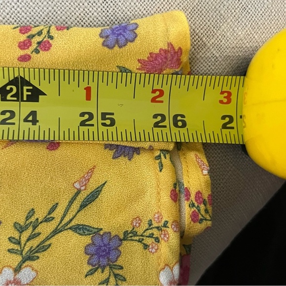 Lush Twist Tie Romper-Yellow Floral-Women’s S-Adjustable Spaghetti Straps-NEW - Picture 10 of 11
